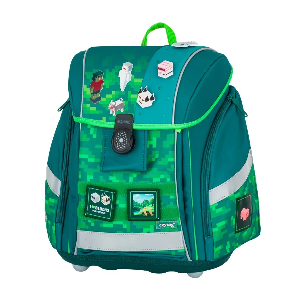 Školská aktovka Playworld Premium Light Modrá, ergonomická