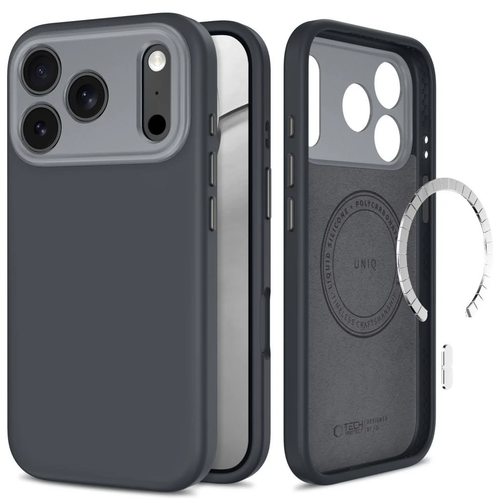 Tech-Protect Uniq MagSafe CC kryt na iPhone 17 Pro / 18 Pro, šedý