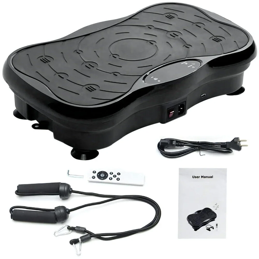 Livefy Vibro Fit vibračná plošina na cvičenie, čierna
