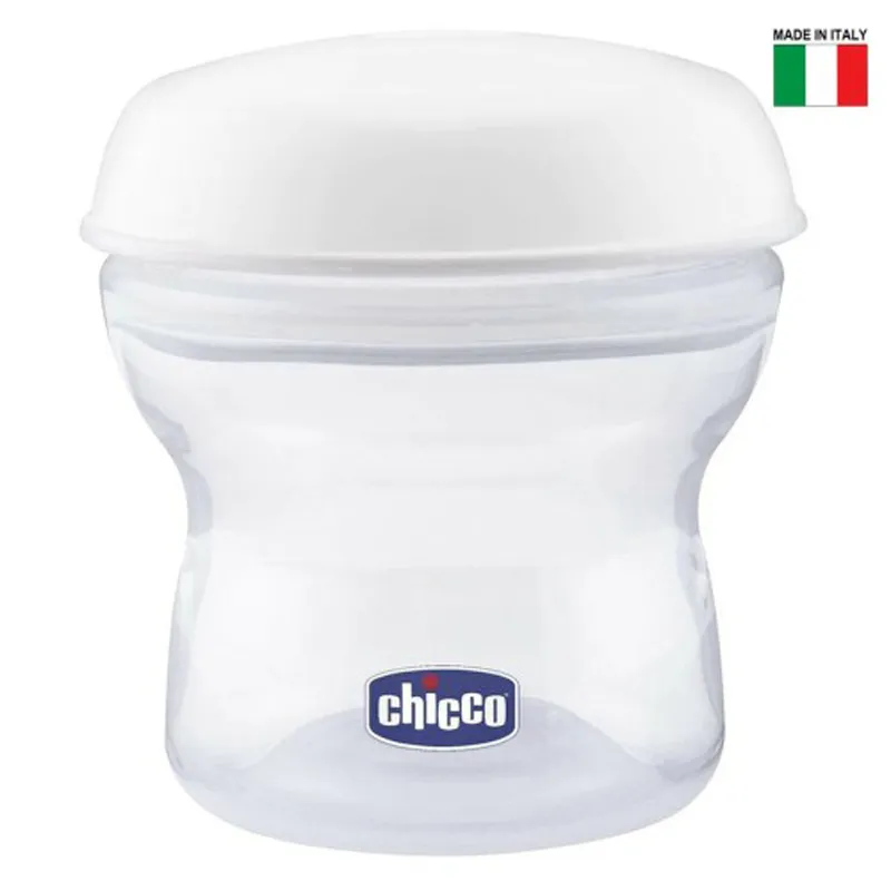 CHICCO Zásobníky viacúčelové na materské mlieko s fľaškovou násadkou Natural Feeling, 4ks 1×4 ks
