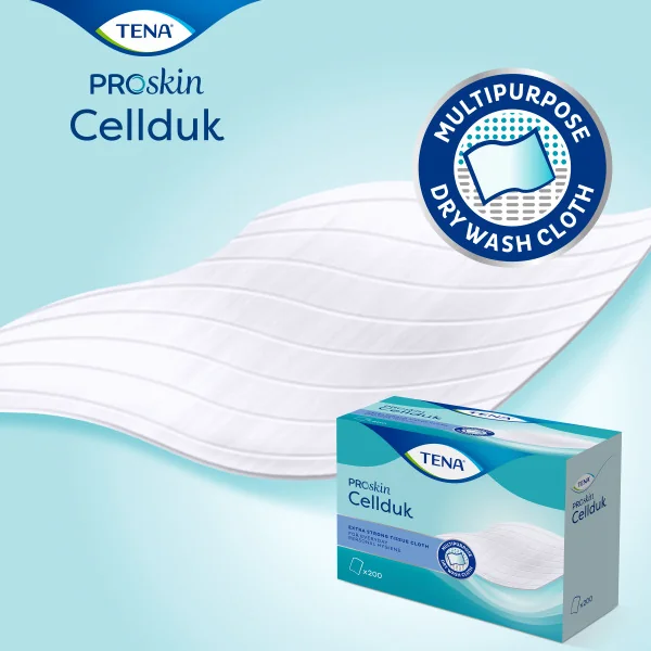 TENA Cellduk Umývacie utierky pre inkontinentých 1×200 ks, utierky 25 × 26 cm