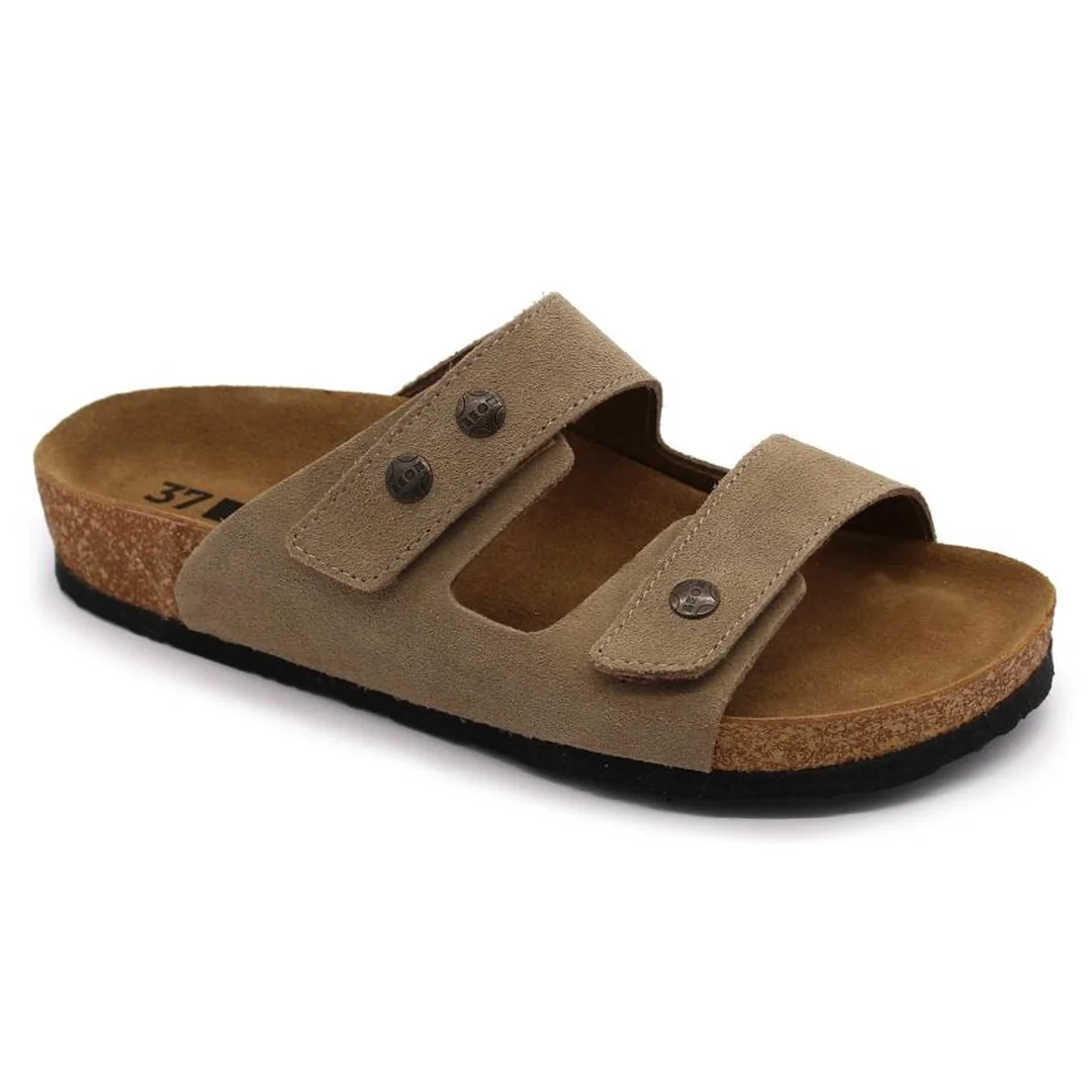 Leon 4050 Dámska zdravotná korková obuv s prackou 41 - 26cm, oranžová, 2,0 cm