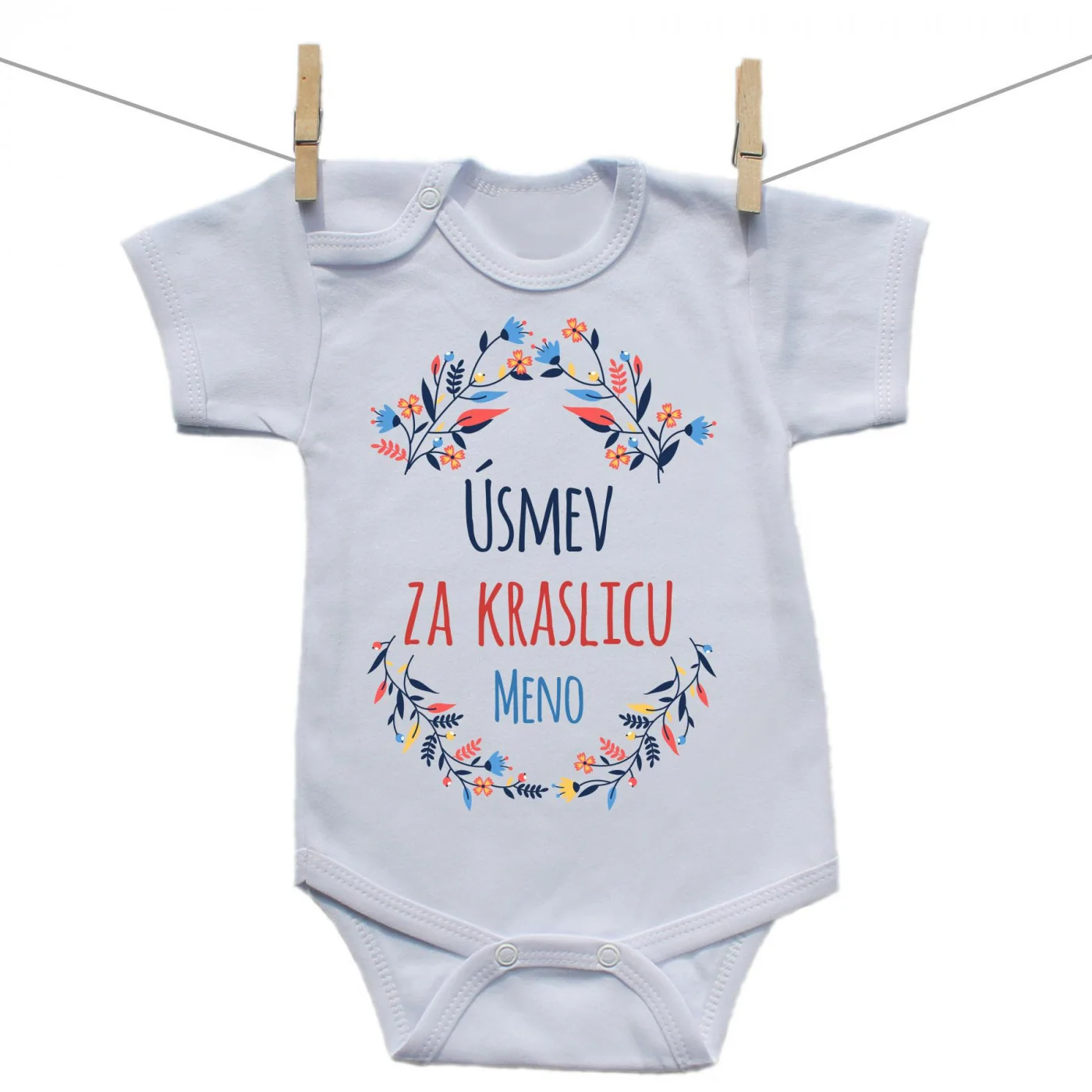 Boodyy Body s krátkym rukávom Úsmev za kraslicu