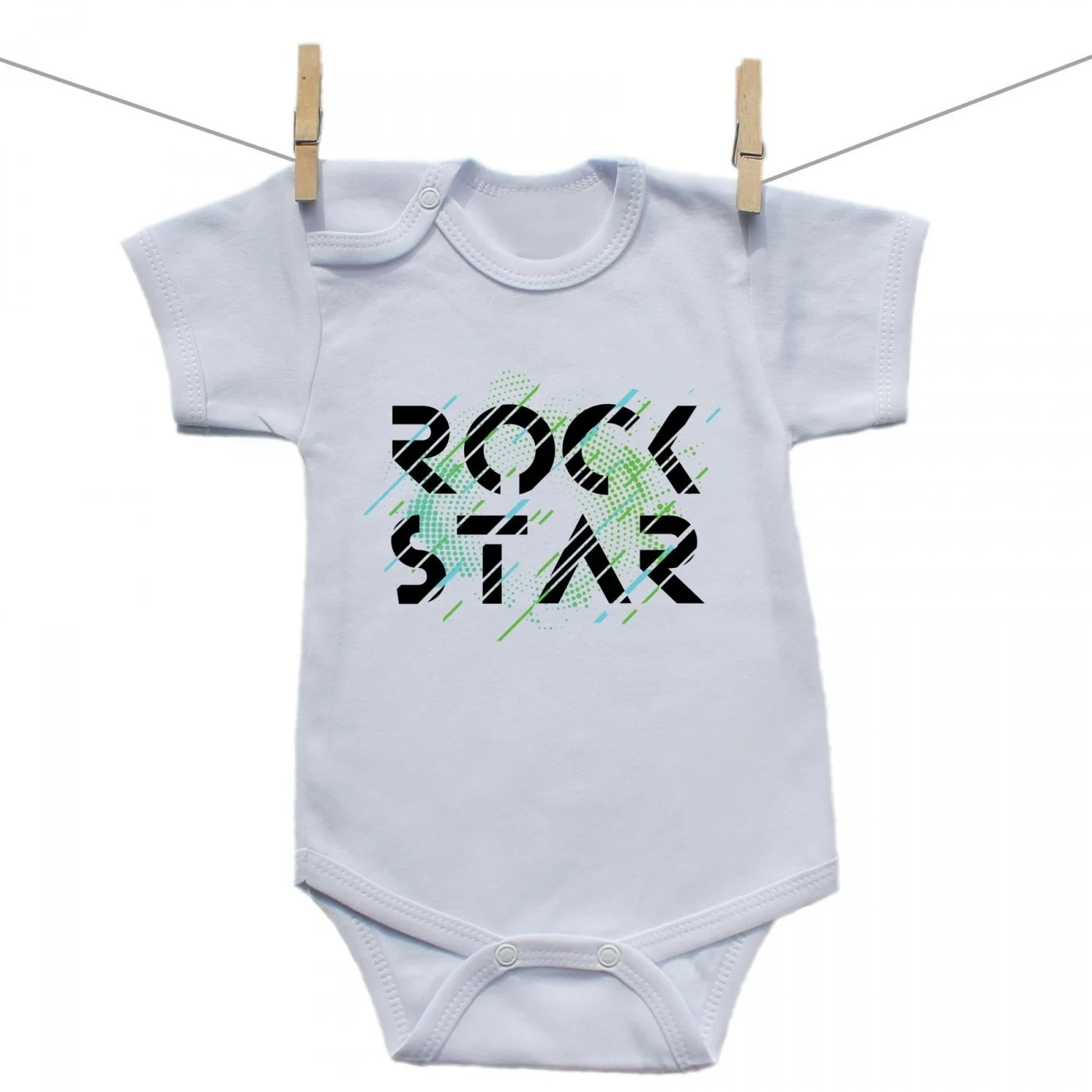 Boodyy Body s krátkym rukávom Rock star Veľkosť: 98