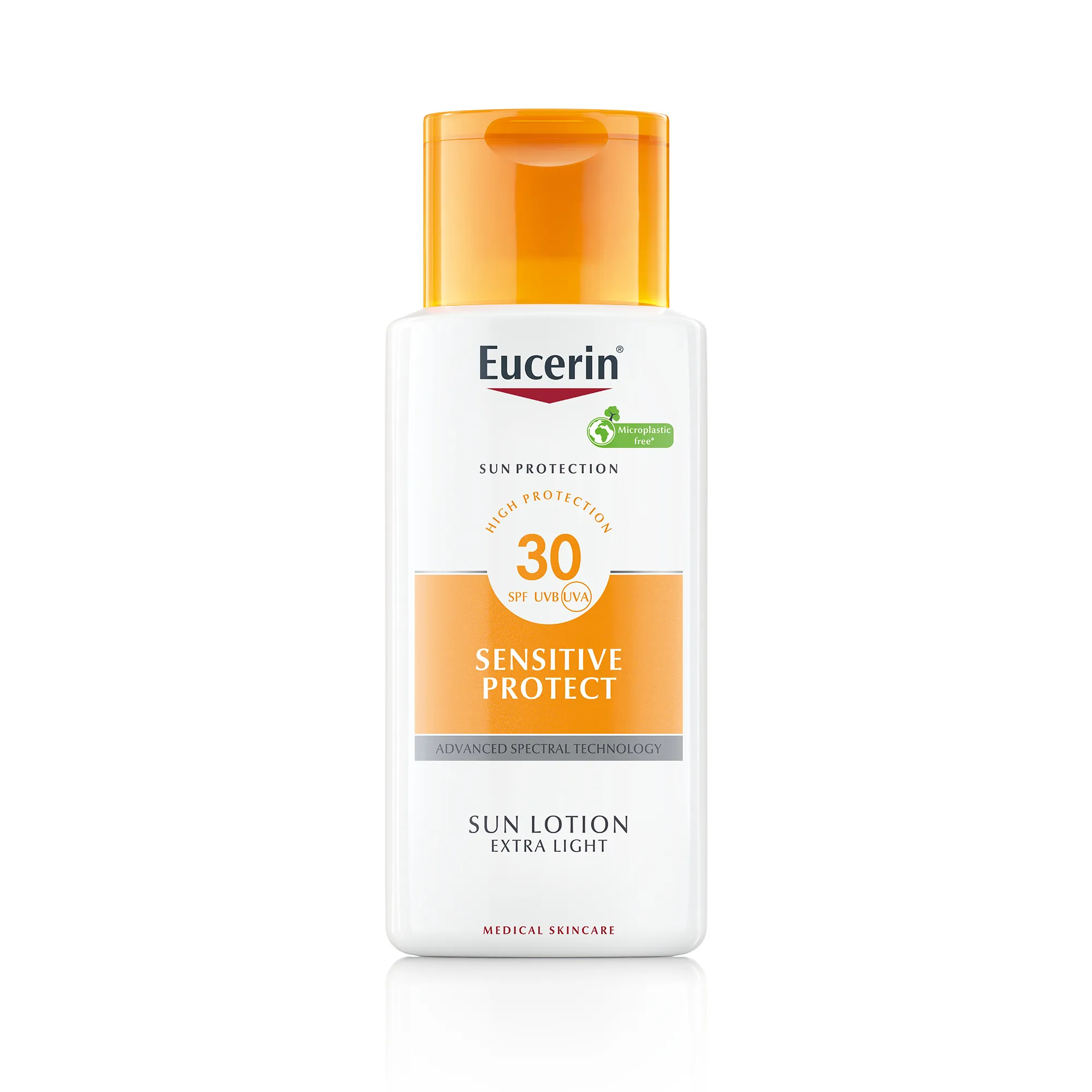 Eucerin SUN Extra ľahké telové mlieko SENSITIVE PROTECT SPF 30, 150 ml