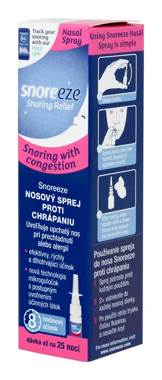 Snoreeze Sprej do nosa proti chrápaniu 10 ml