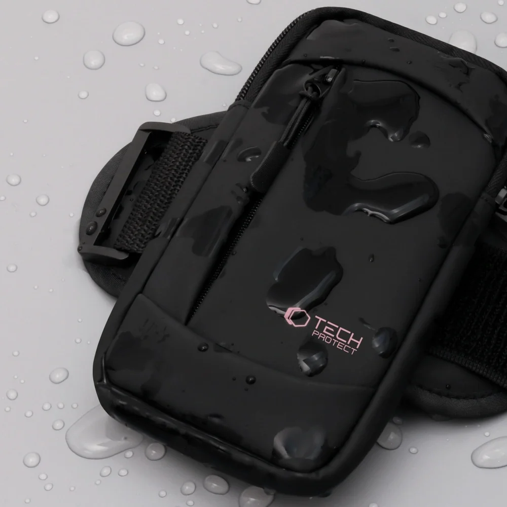 Tech-Protect M6 Armband bežecké puzdro, čierne / ružové
