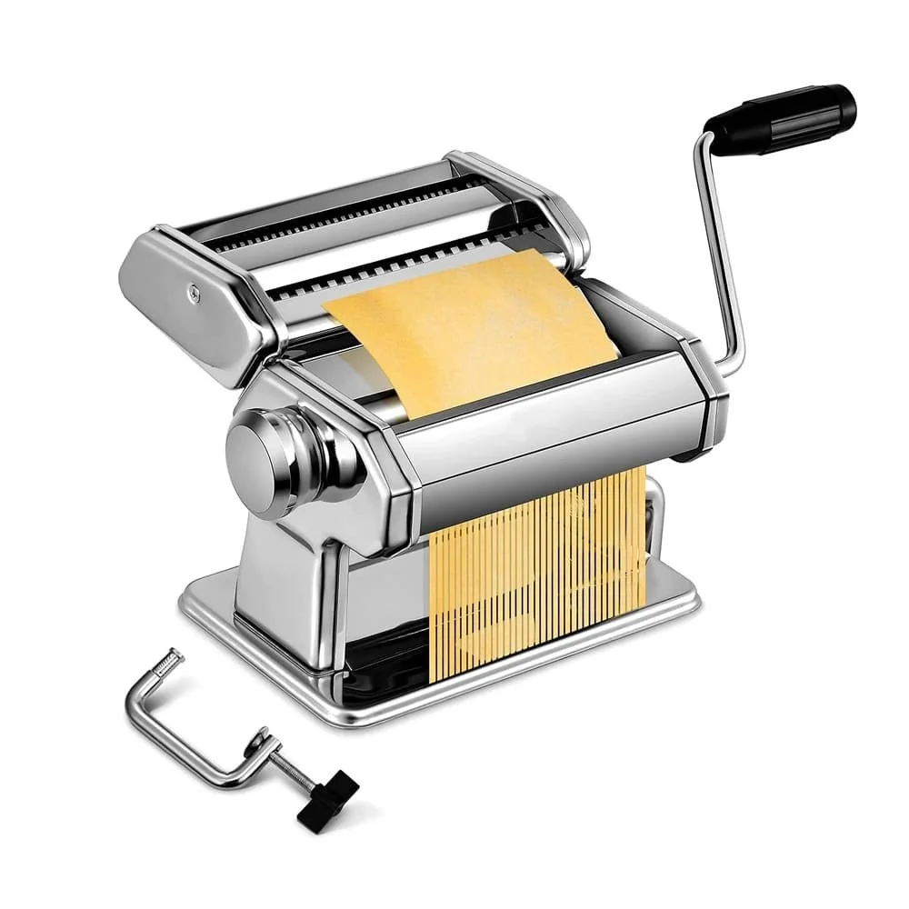 MG Pasta Machine V3 strojček na cestoviny, strieborný