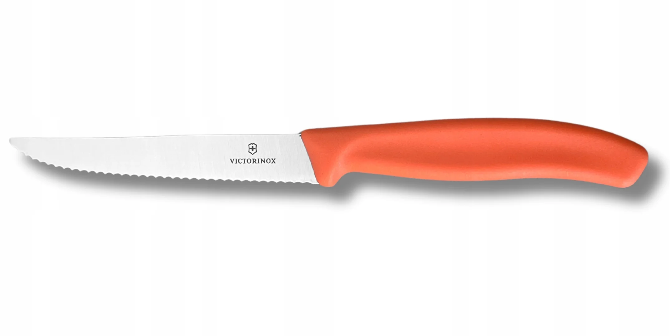 Swiss Classic, nôž na steaky a pizzu, 11 cm, vlnitý, oranžový