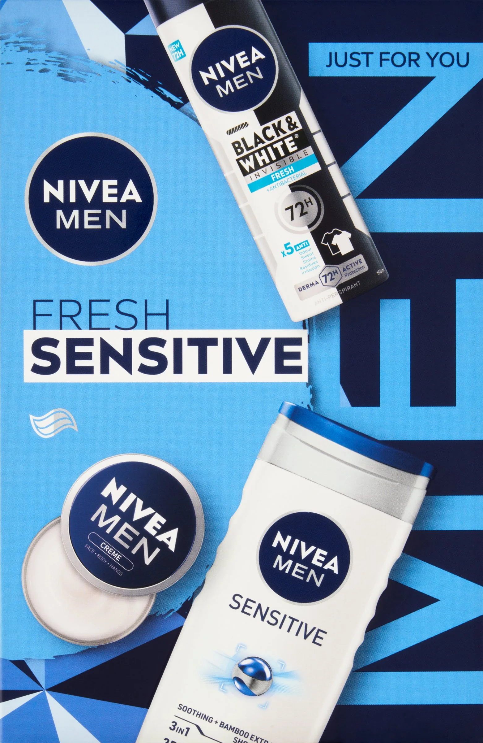 NIVEA MEN BOX DEO FRESH 1×1 ks, darčekové balenie