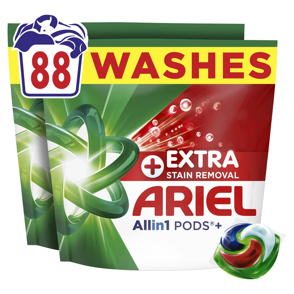 Ariel Extra Clean Allin1 + kapsuly na pranie, 88 praní 88 ks
