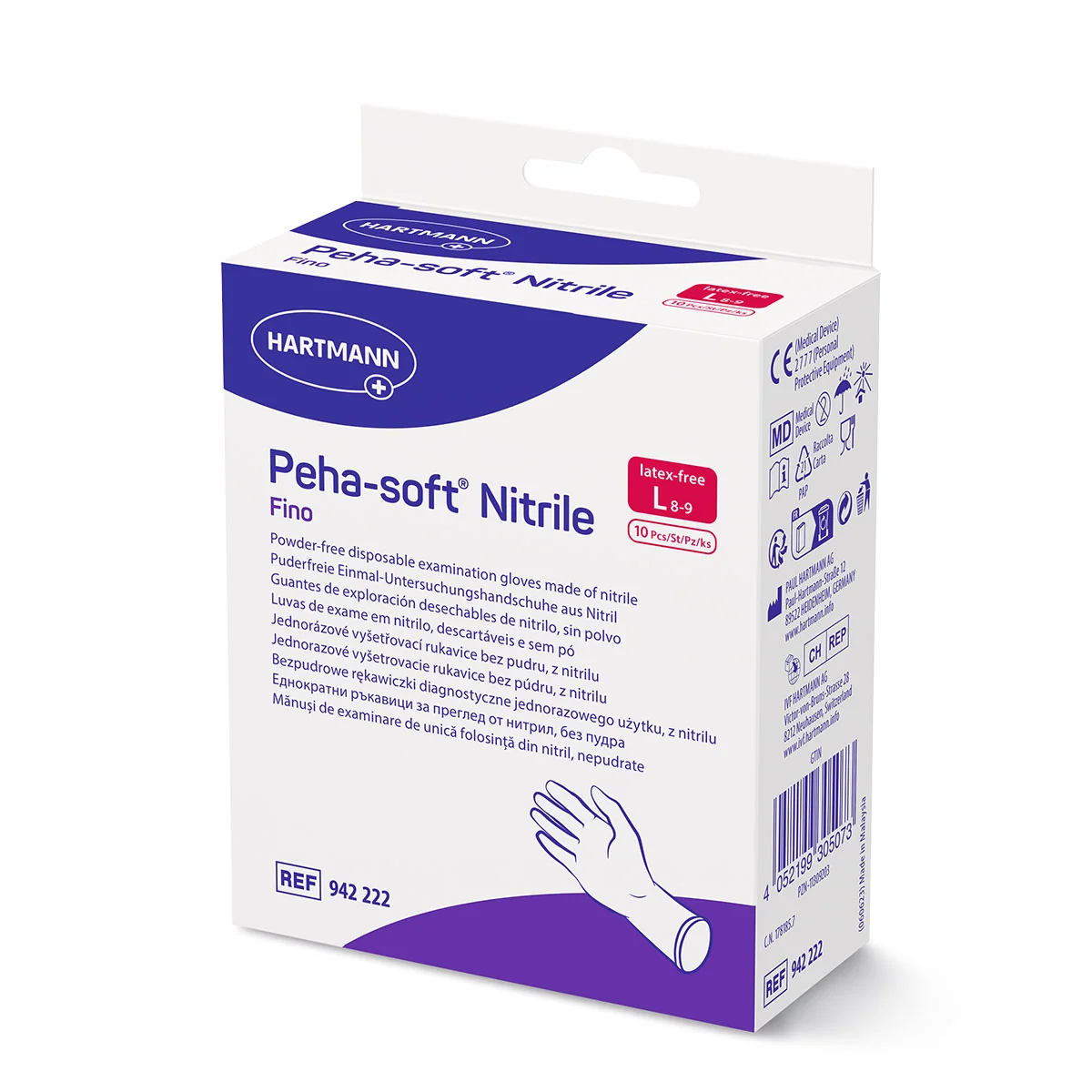 HARTMANN Rukavice Peha-soft Nitrile 10ks L
