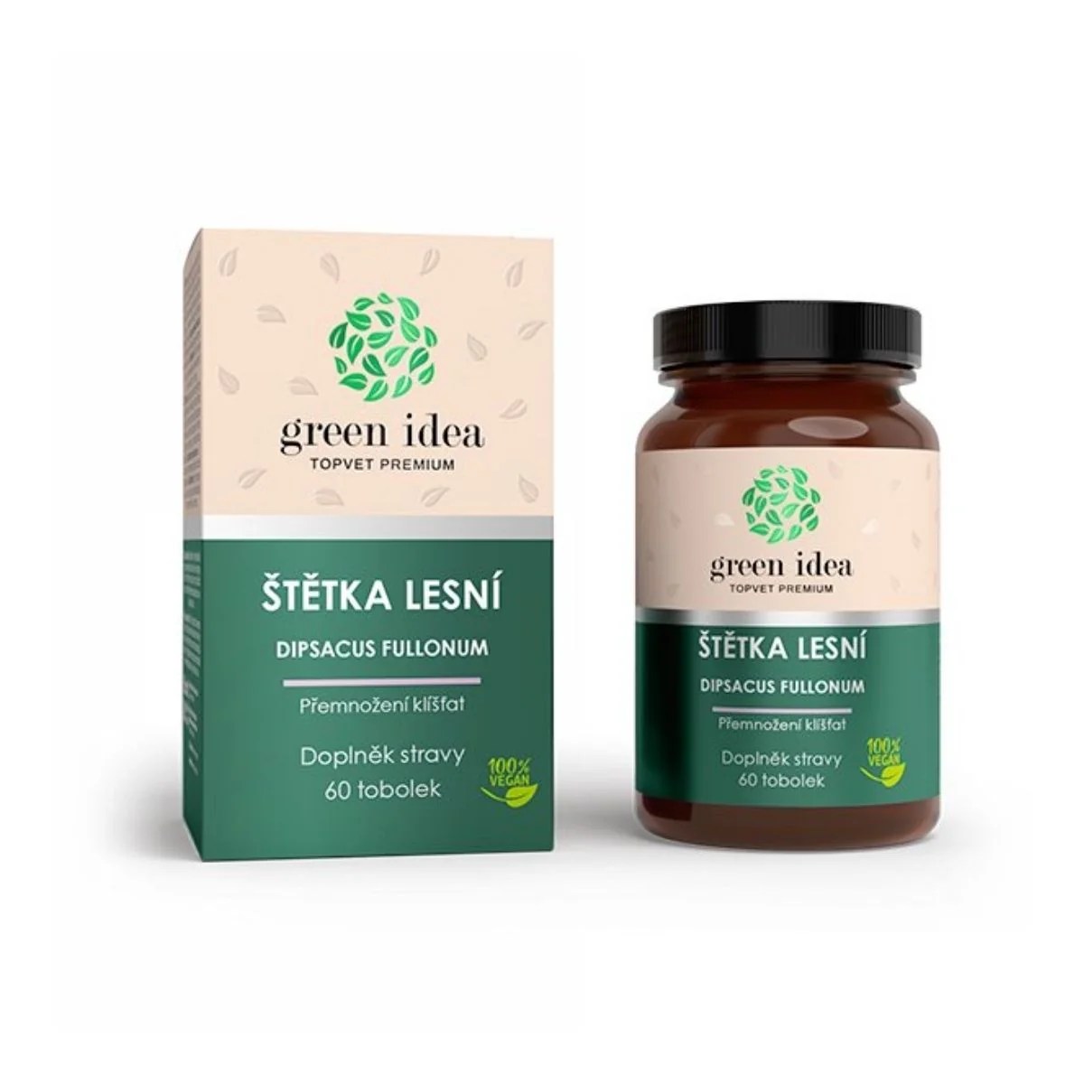 Štetka lesná - tobolky 60 ks - Green idea