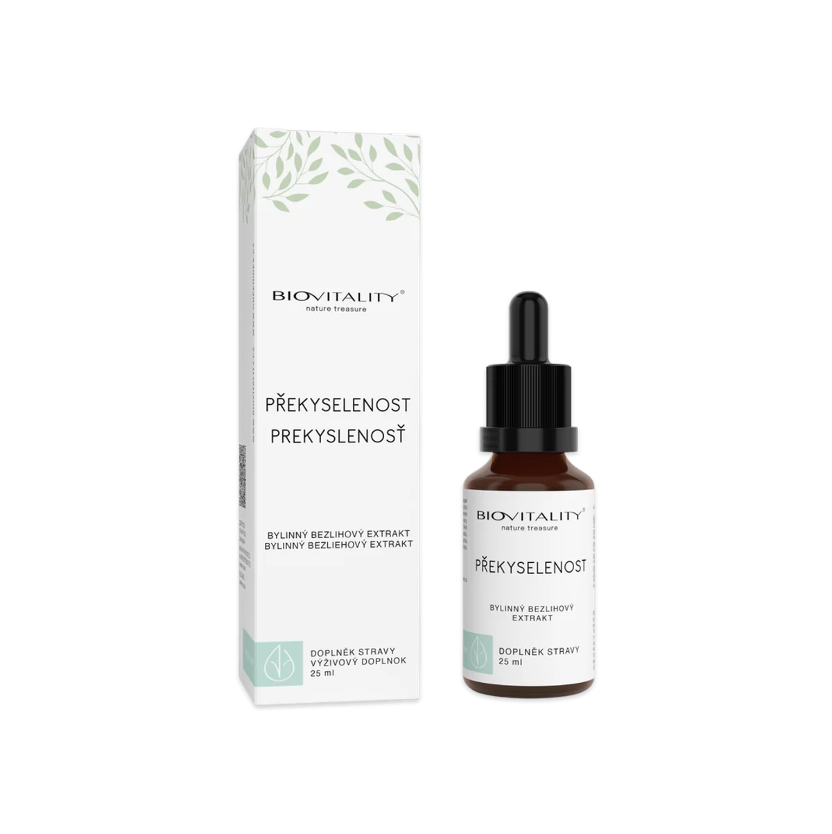 Prekyslenie bezalkoholová tinktúra – kvapky 25 ml – Green idea