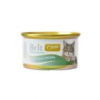 Brit Care Kitten Konzerva Kura Prsia  1×80 g, konzerva pre mačky