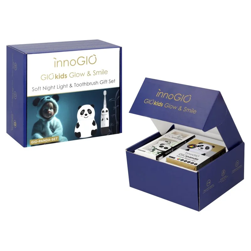 innoGIO PANDA set (lampička + sonická zubná kefka)