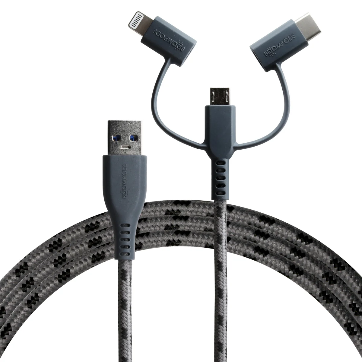 BOOMPODS 3v1 USB-C, Lightning, micro USB