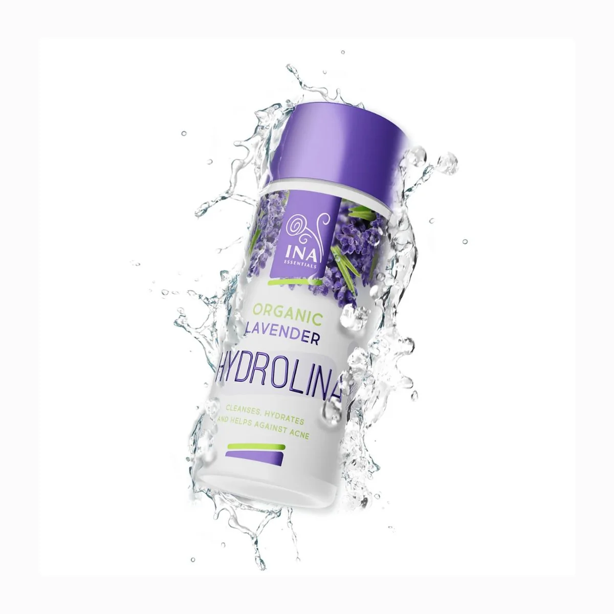 HYDROLINA - organická levanduľová voda na akné - 150 ml - INA Essentials