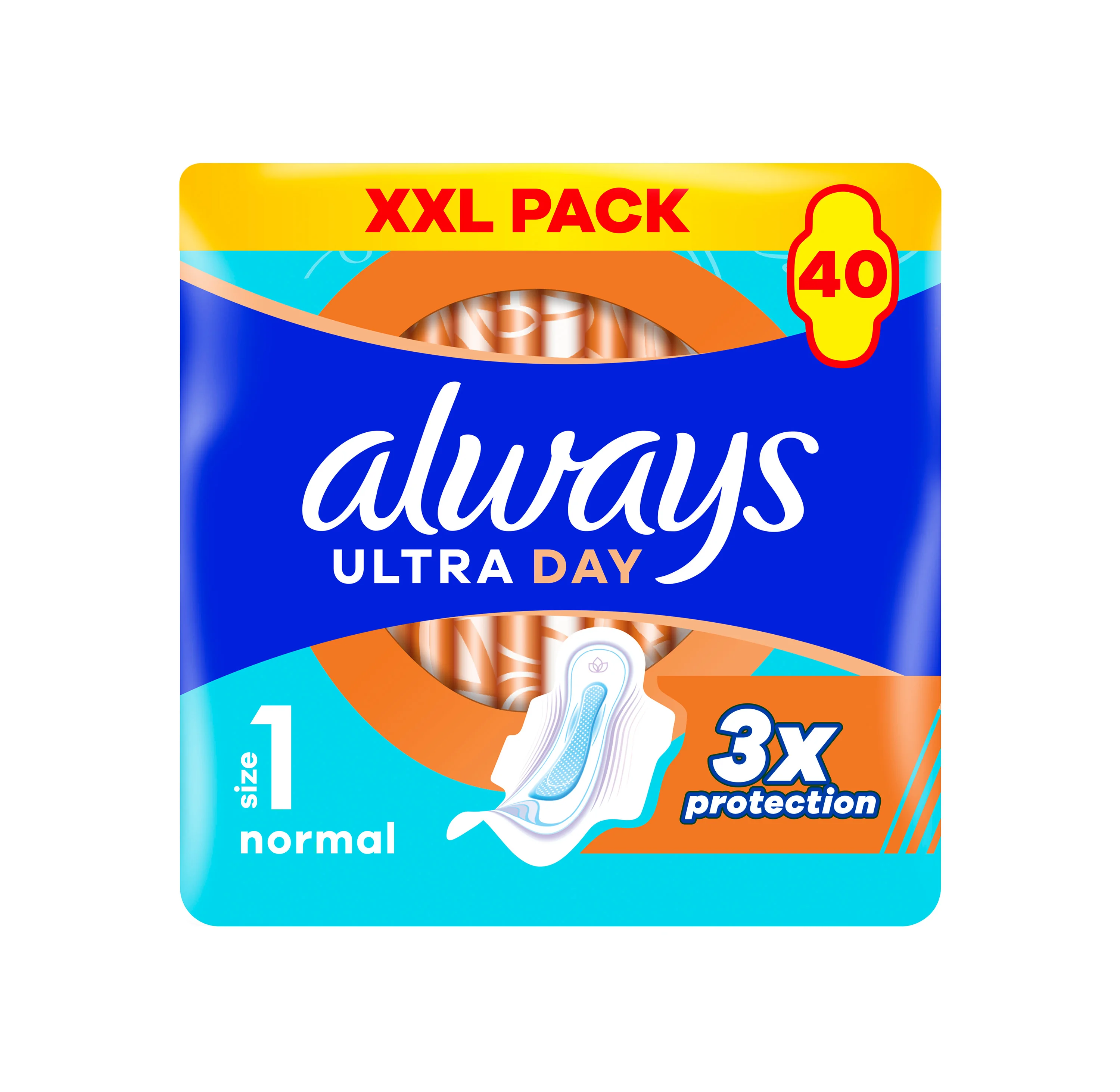 Always Ultra Normal hygienické vložky s kridielkami 40ks, veľkosť 1 40 ks