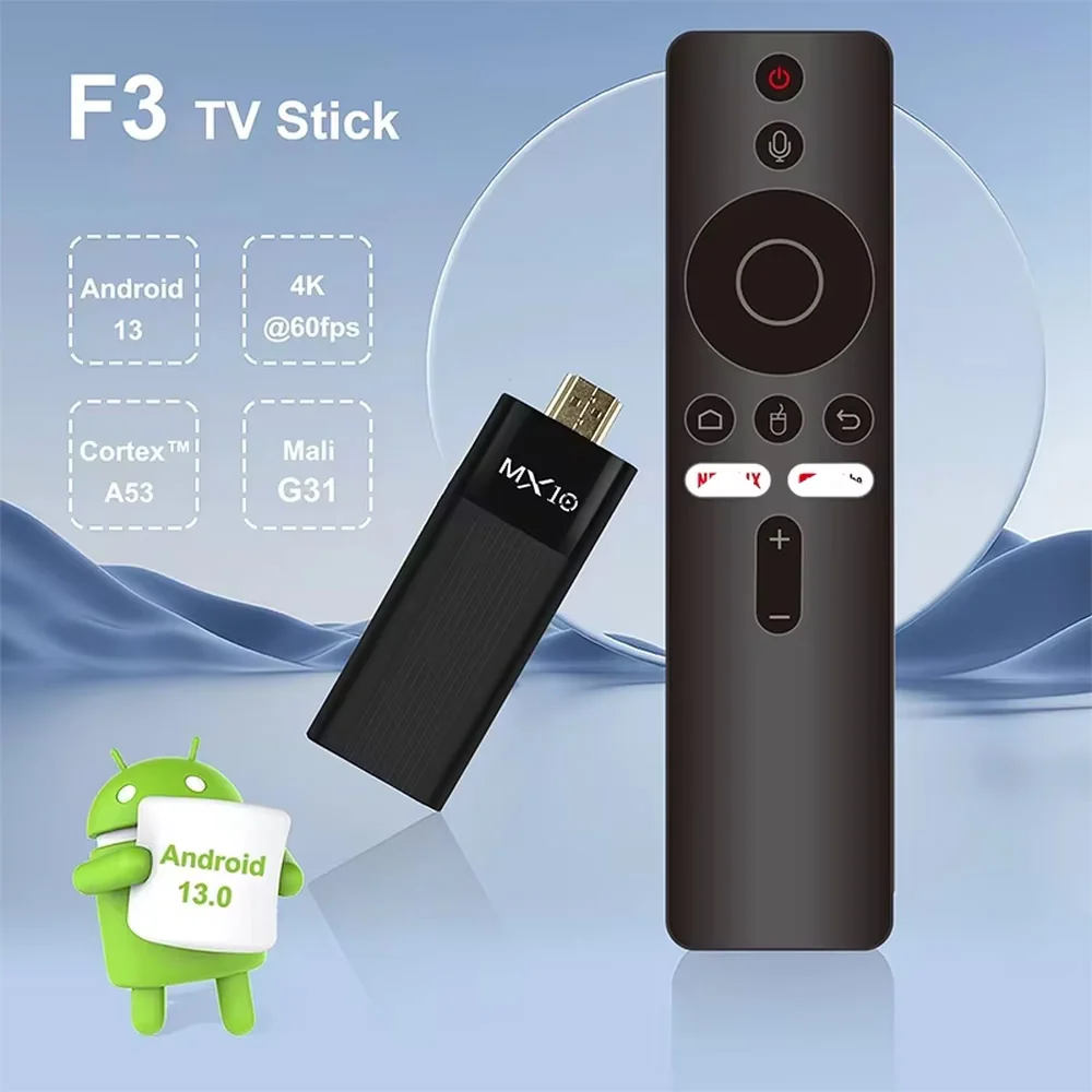 Eveon MX10 TV Stick WiFi 4K, čierny