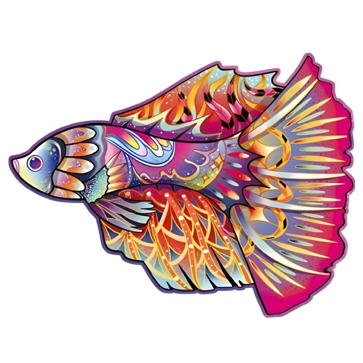 Drevené puzzle Guppy/L 230 dielikov, veľkosť L