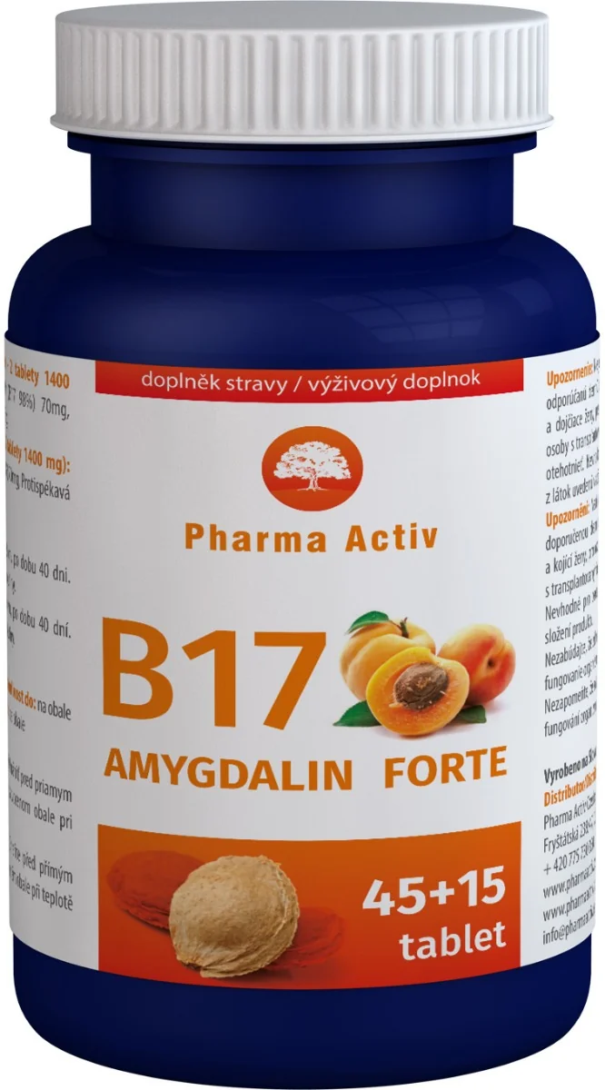 AMYGDALIN FORTE B17 1×45+15 tbl, vitamín B17