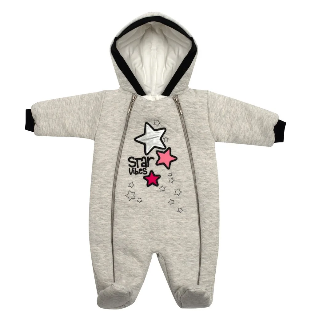 Zimná dojčenská kombinéza s kapucňou Koala Star Vibes modrá 62 