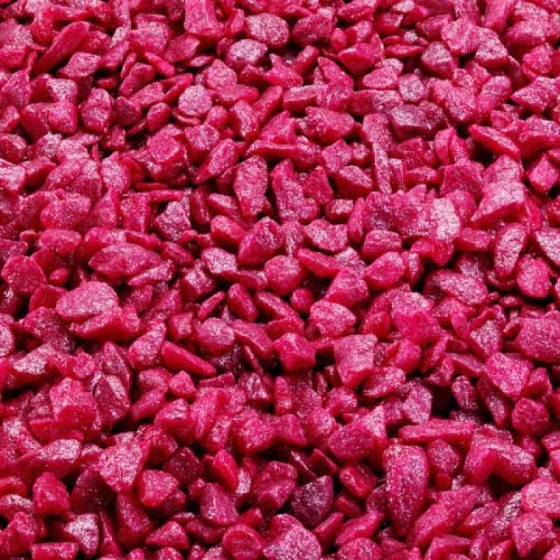 EBI AQUA DELLA Glamour Stone 6/9mm 2kg BRIGHT-RASPBERRY -Farebný trblietavý štrk do akvária