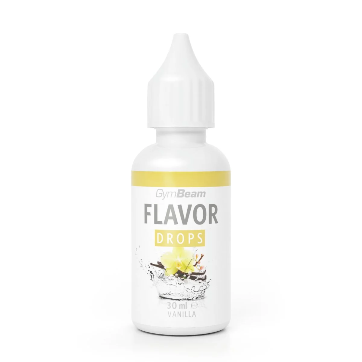 Gymbeam flavor drops vanilka 1×30 ml, dochucovadlo vo forme kvapiek s príchuťou vanilky