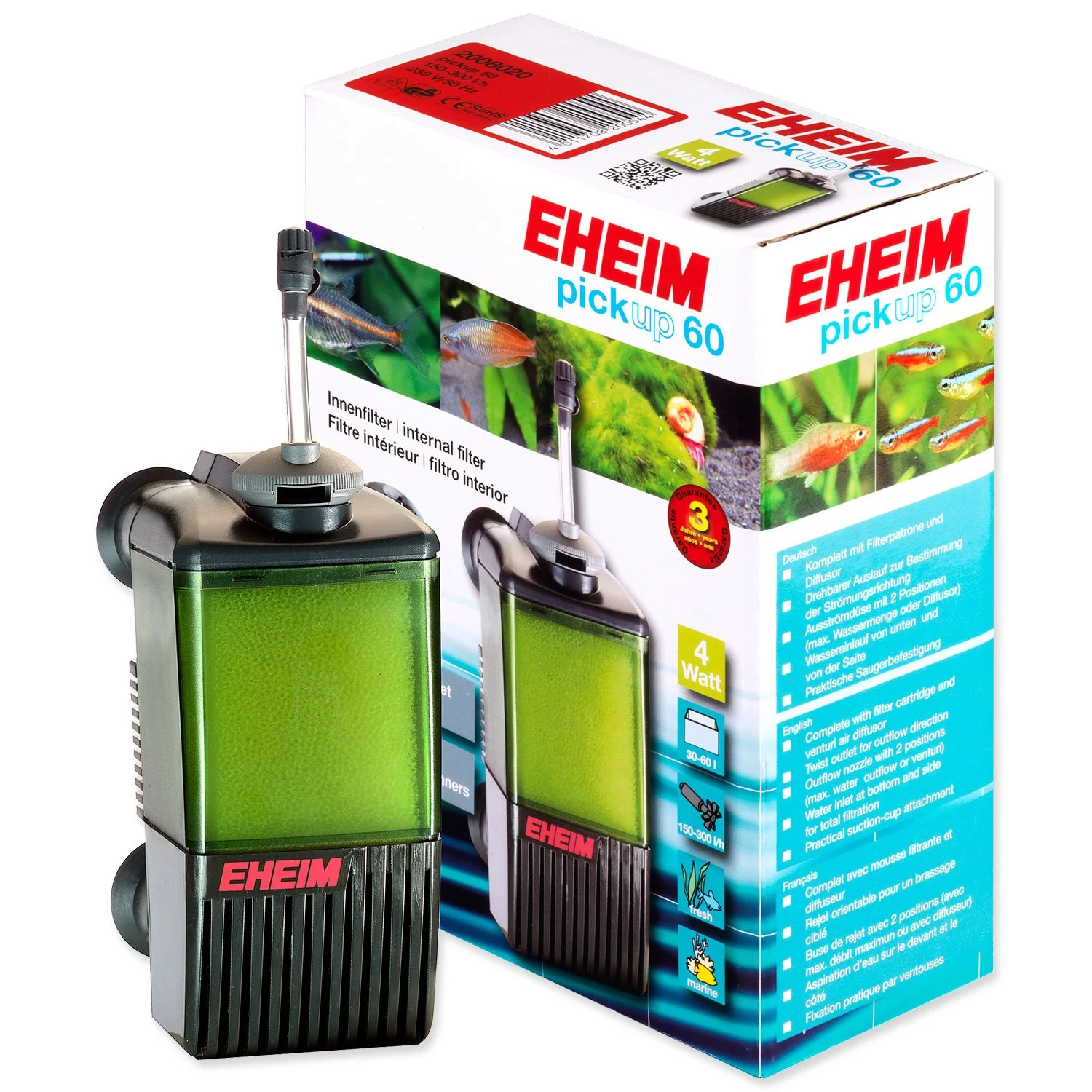 Filter Eheim Pickup 60 vnútorný, 150-300l/h