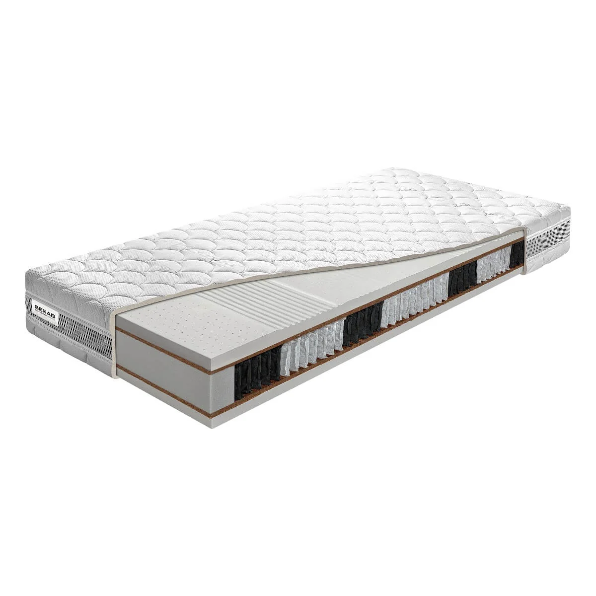 Matrac Benab Latexo S1000 H3 / H4 80 x 195 cm Taštičkový Latex matrac 24 cm sendvičový zónová  ortopedické