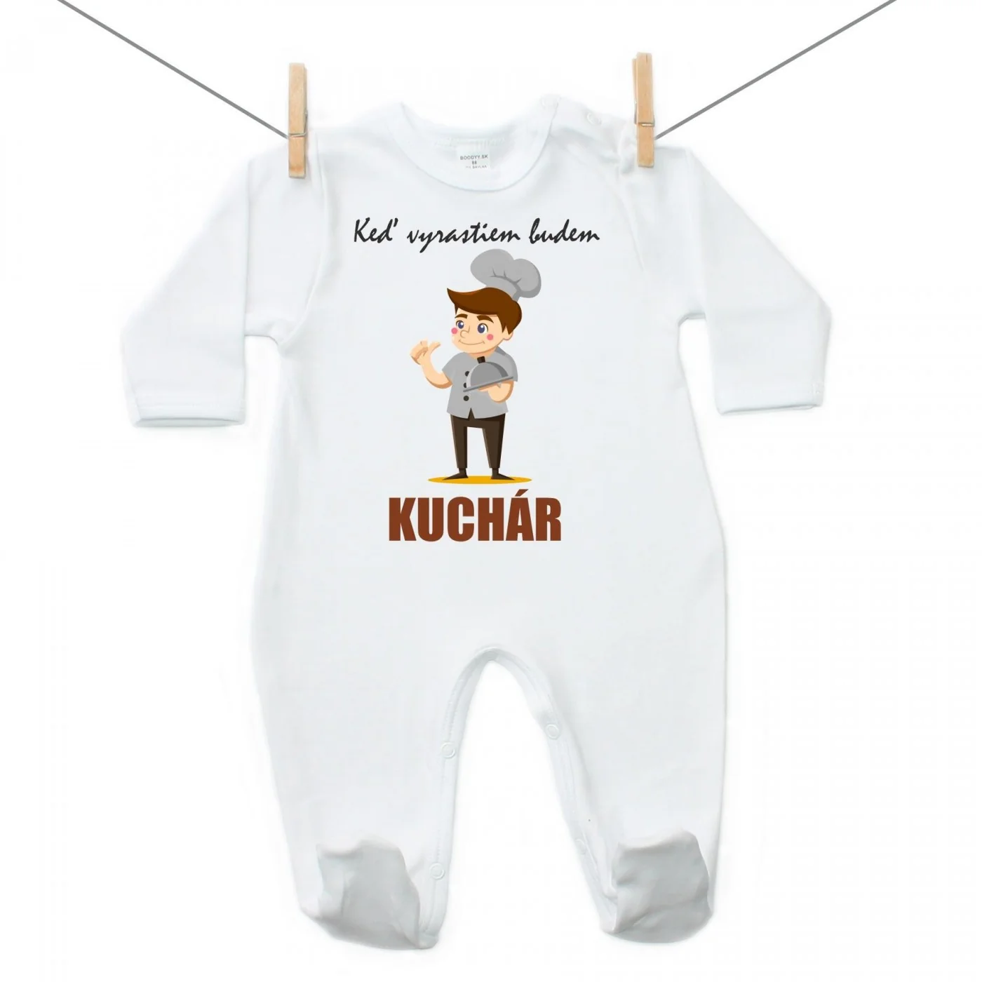 Boodyy Overal Keď vyrastiem budem kuchár Veľkosť: 80