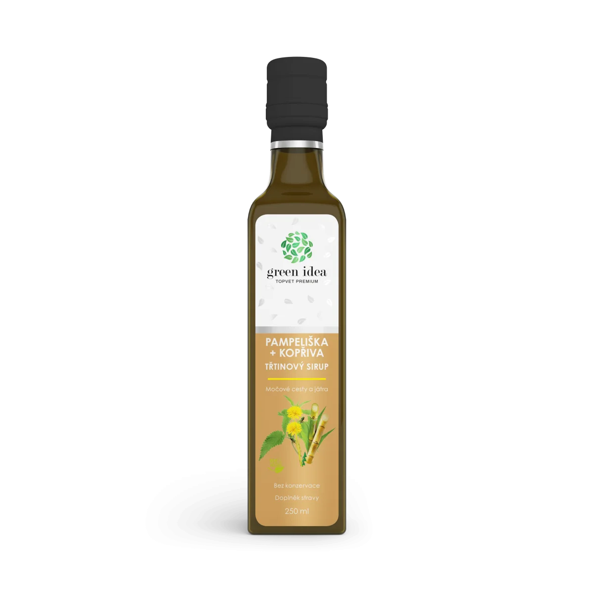 Púpava+žihľava sirup trstinový 250 ml - Green idea