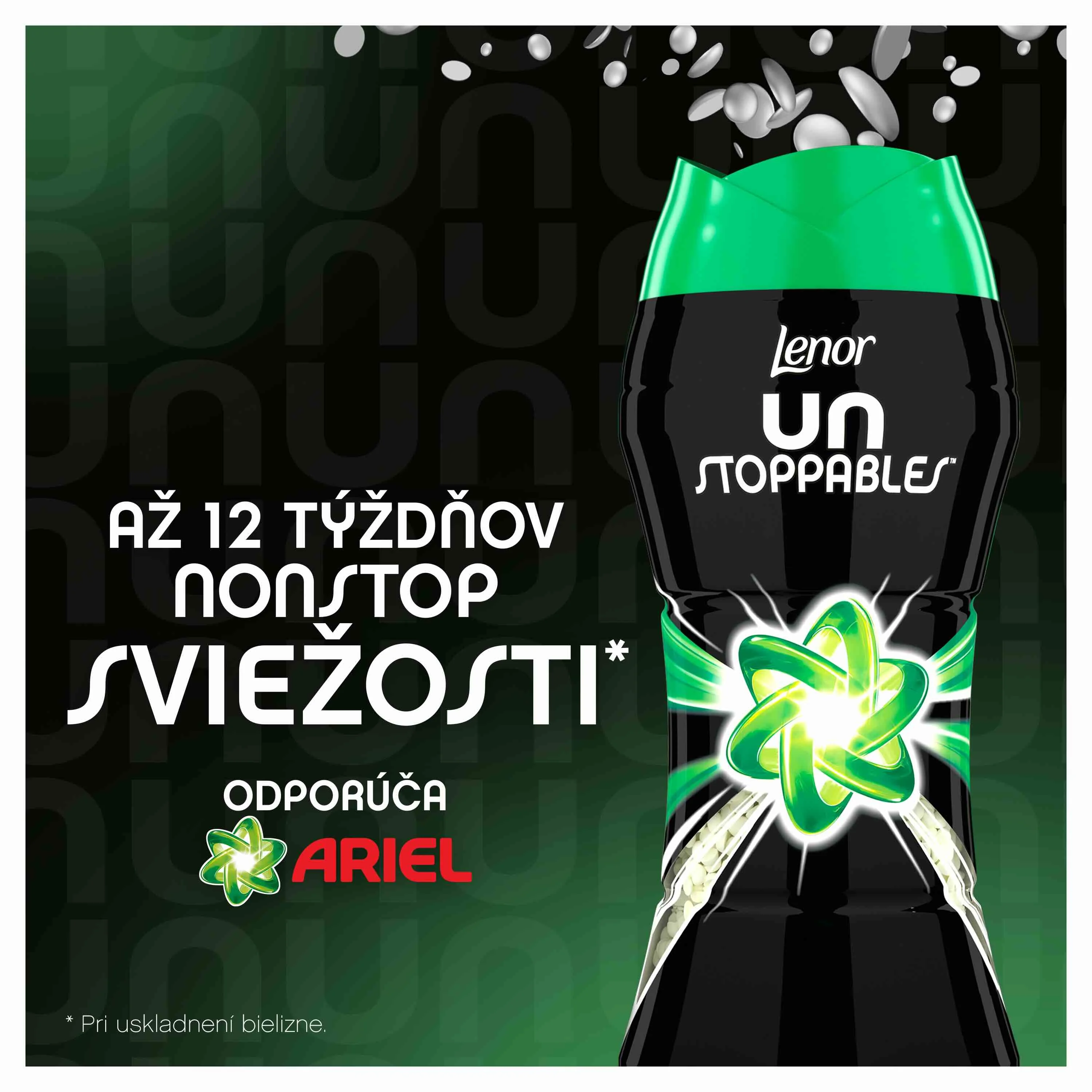 Lenor Unstoppable 285g Ariel scent 1×285 g, vonné perličky