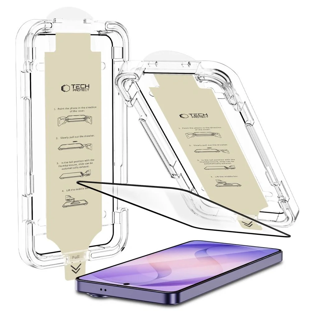 Tech-Protect Quick Set AR ochranné sklo na Samsung Galaxy S26 Ultra, čierne ierne