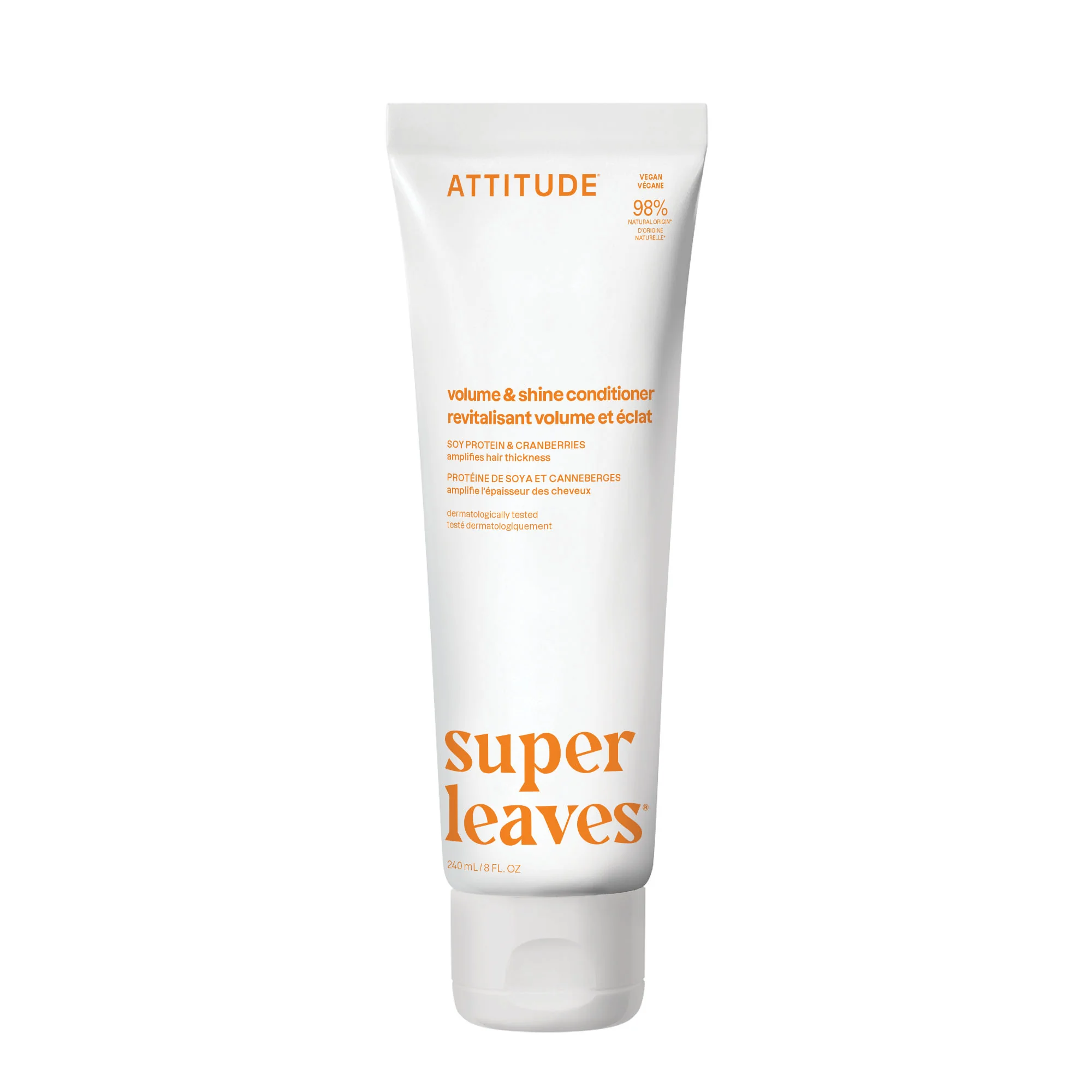 Prírodný kondicionér ATTITUDE Super leaves lesk a objem - sójový proteín a brusnice 240 ml