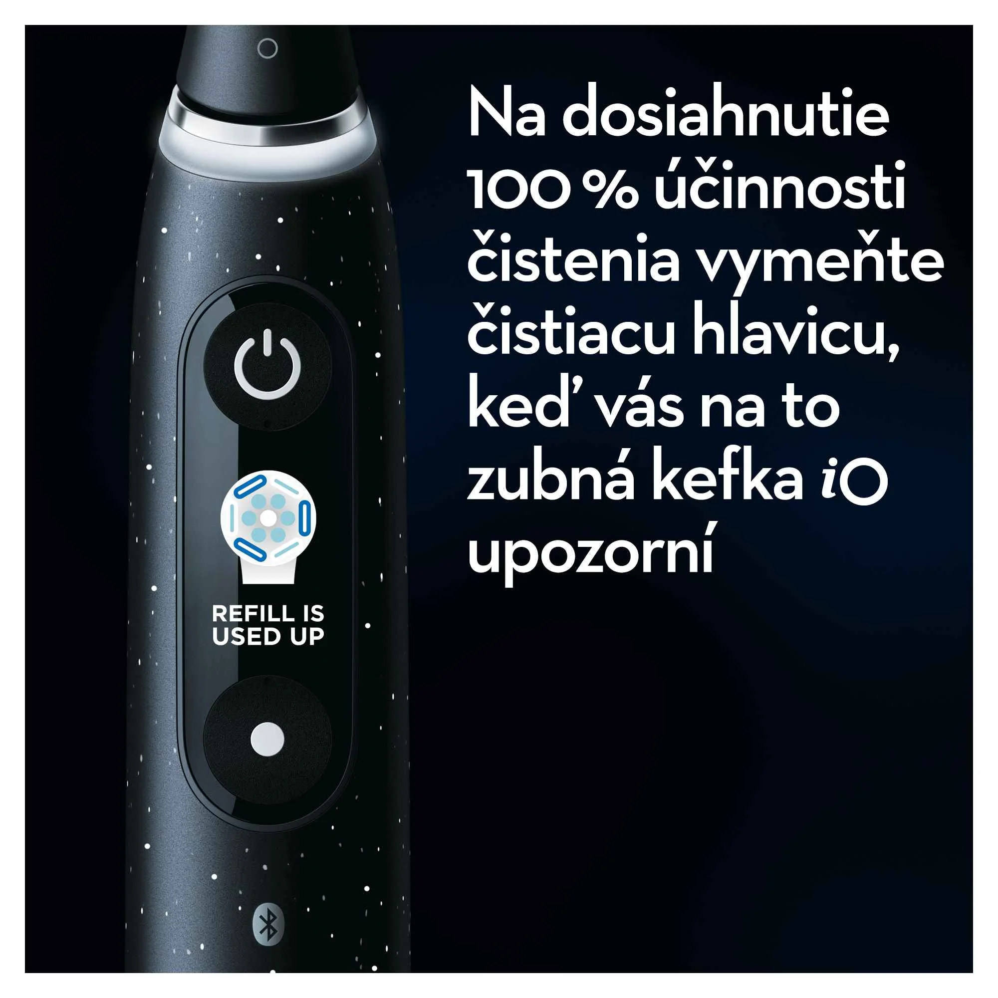 Oral B iO Series 10 Black + držiak zubnej kefky + cestovné púzdro 1×1 set, elektrická zubná kefka