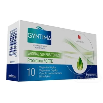 Fytofontana GYNTIMA Probiotica FORTE 1×10 ks, vaginálne čapíky