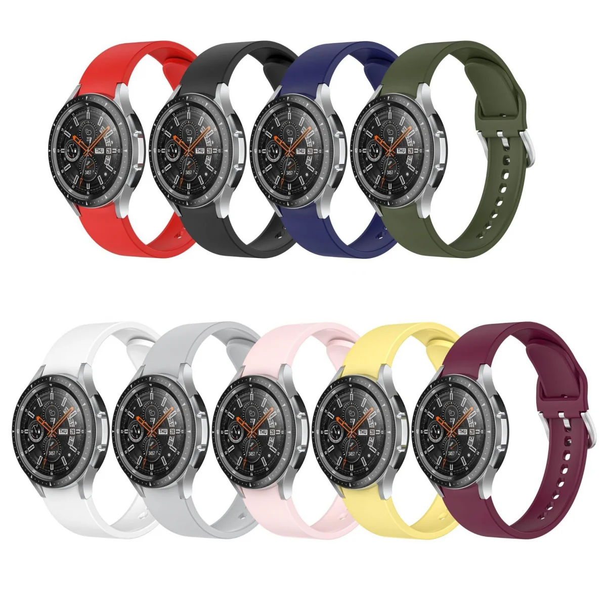 Bstrap Silicone remienok na Samsung Galaxy Watch 4 / 5 / 5 Pro / 6 white