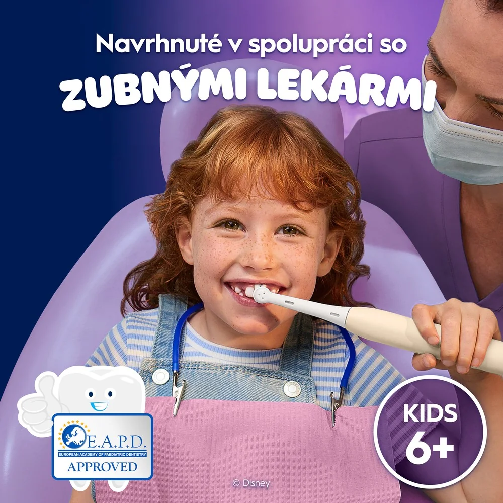 Oral-B iO Kids Disney Angel Lilo & Stitch elektrická zubná kefka pre deti od 6 rokov, cestovné puzdro 1 ks