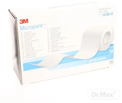 3M MICROPORE náplasť biela, cievka 1×1ks, cievka