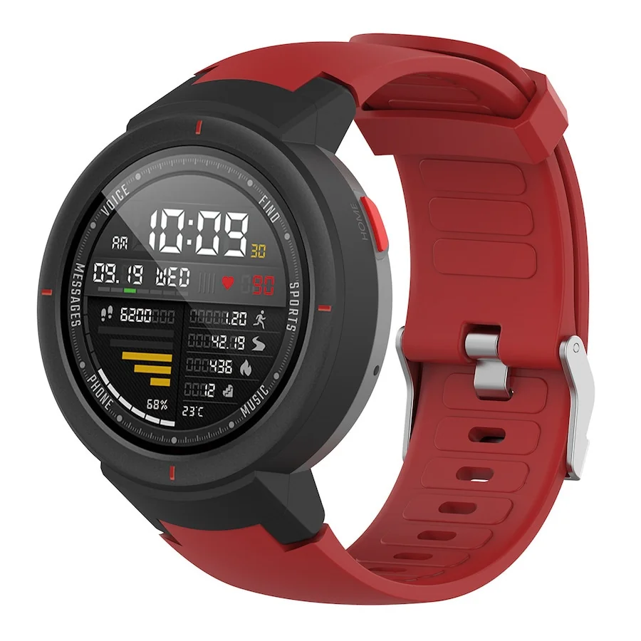 BStrap Silicone remienok na Xiaomi Amazfit Verge red