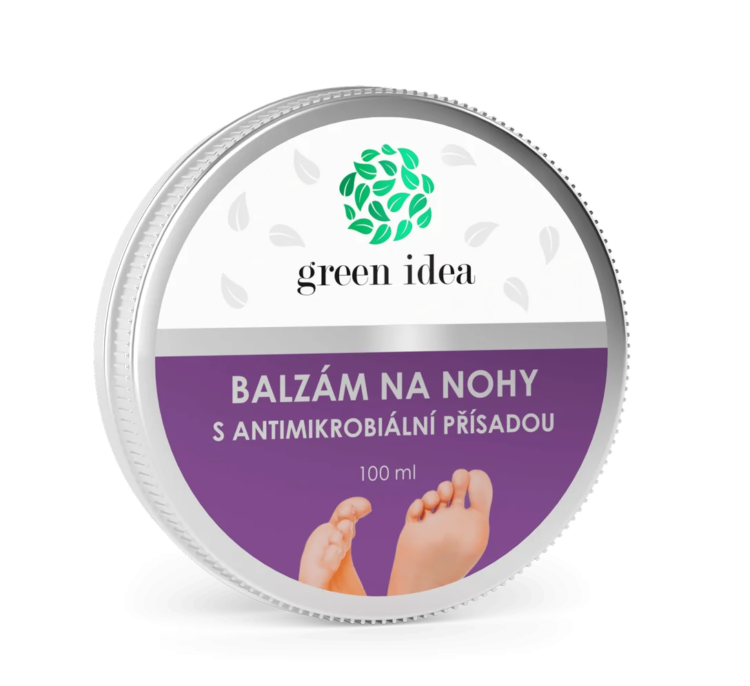 Balzam na nohy s antimikrobiálnou prísadou – 100 ml – Green idea