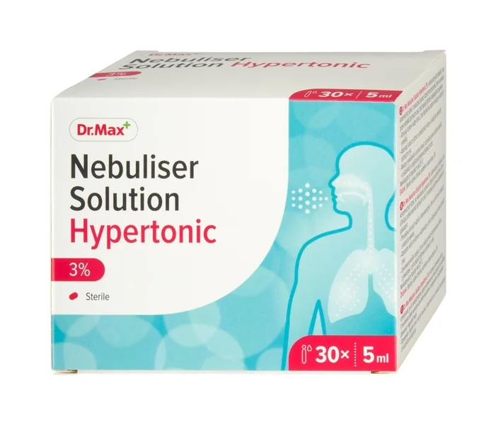 Dr. Max Nebuliser Solution Hypertonic 3% 30×5 ml, hypertonický roztok vo forme jednej dávky