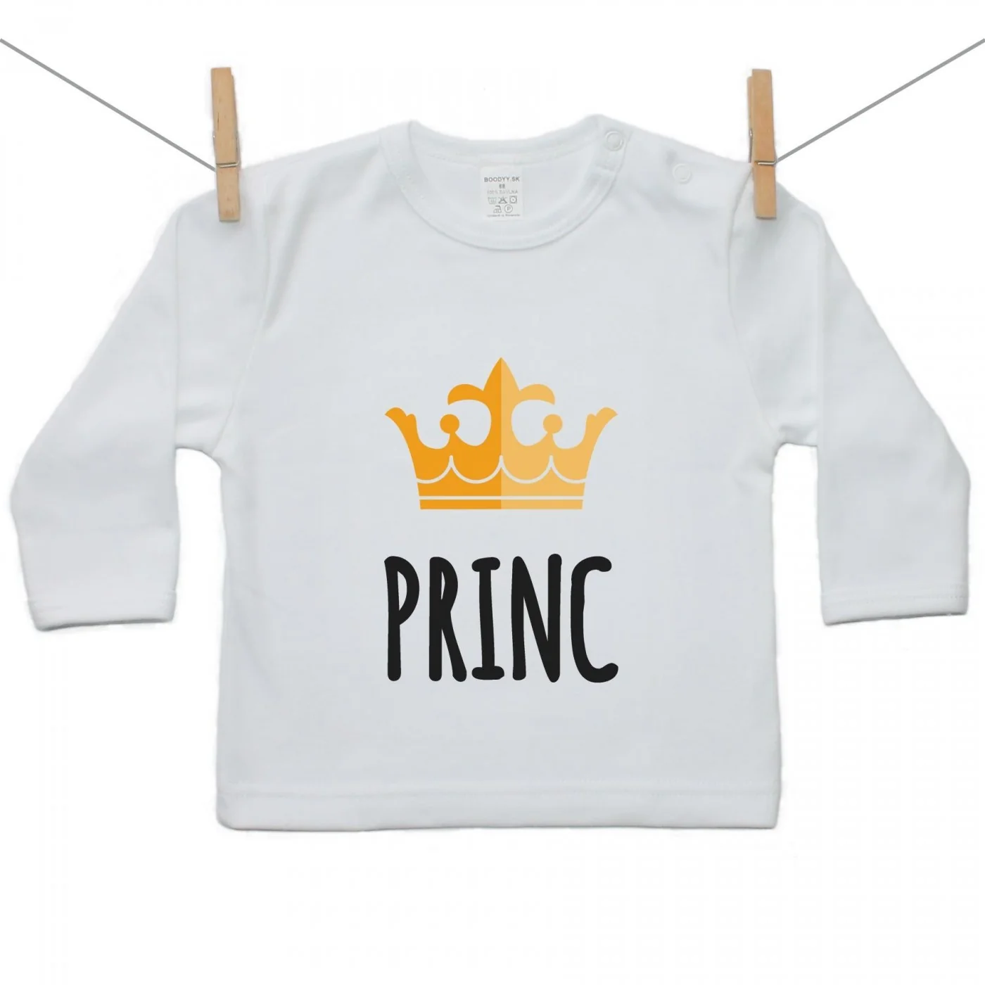 Boodyy Tričko s dlhým rukávom Princ Veľkosť: 92
