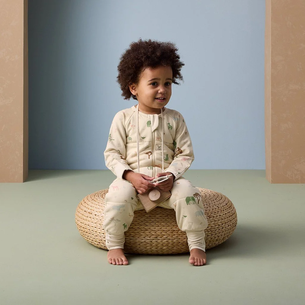 Overal na spanie organická bavlna Onesie Savannah 6-12 m, 2,5 tog