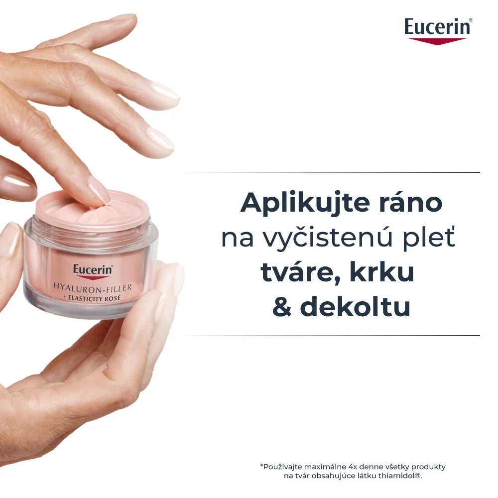 Eucerin HYALURON-FILLER + ELASTICITY Denný krém Rosé SPF 30 NÁHRADNÁ NÁPLŇ 50 ml