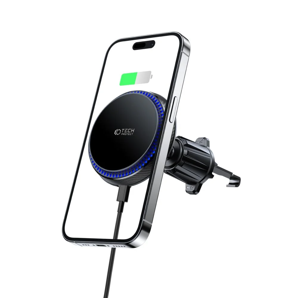 Tech-Protect V4 Vent MagSafe držiak na mobil do auta 15W, čierny