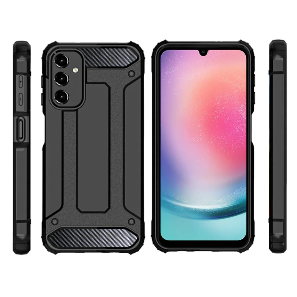 Puzdro Hybrid Armor pre Samsung Galaxy A24 4G - Čierna