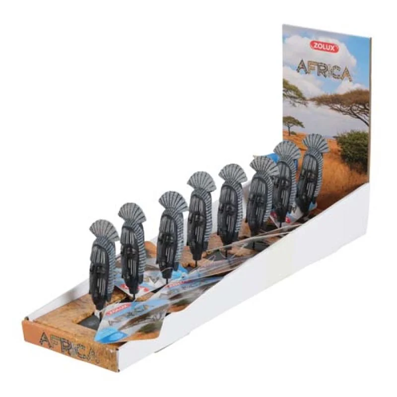 ZOLUX Dekorácia do akvárií africká maska žena S 39x28x122mm